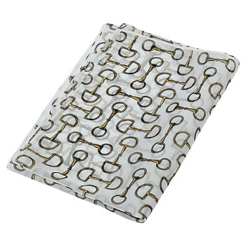 Scarf AWST Intl Vintage Snaffle Bits White