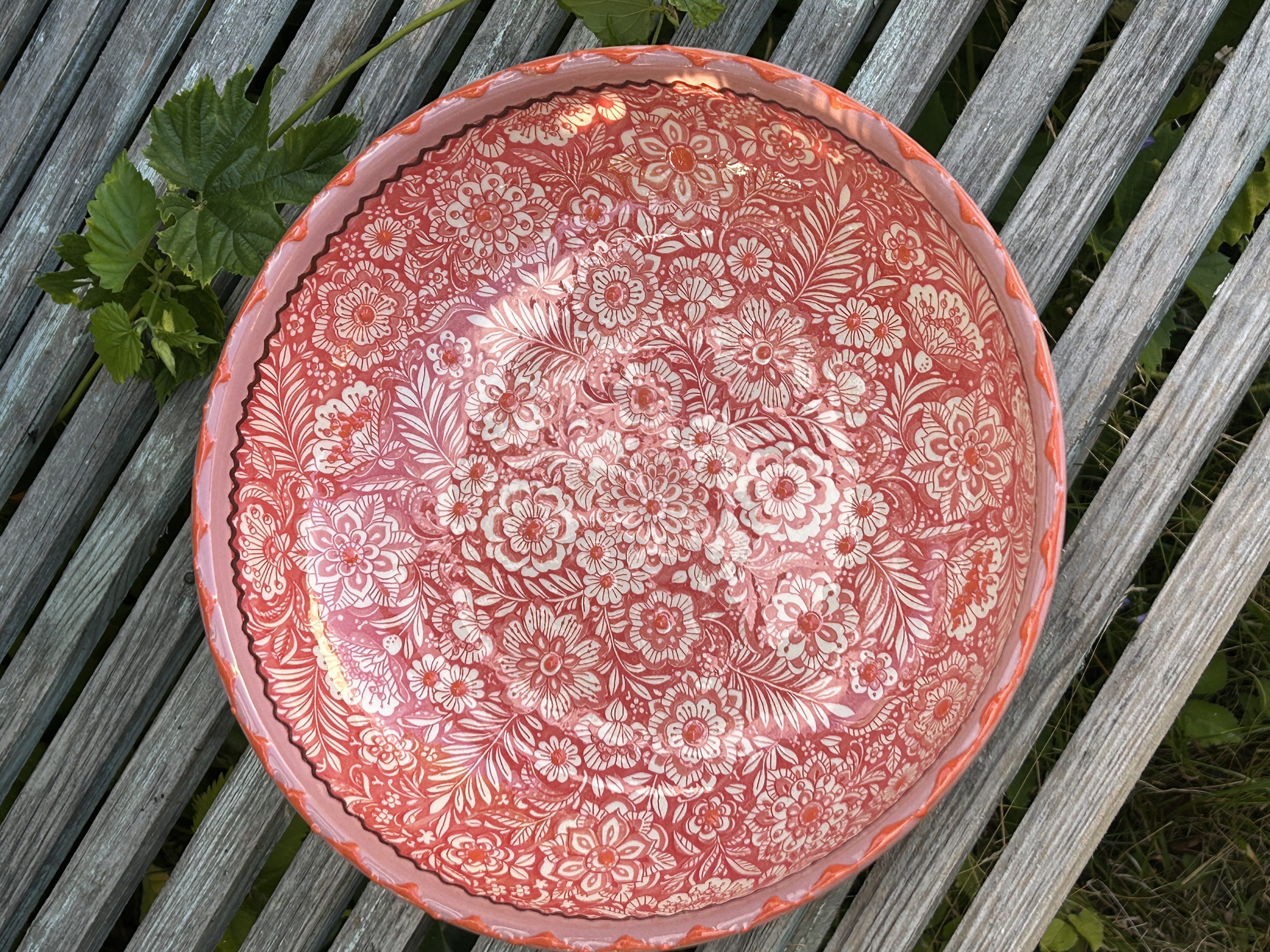 Florencia låg skål ljusröd (m) - 2