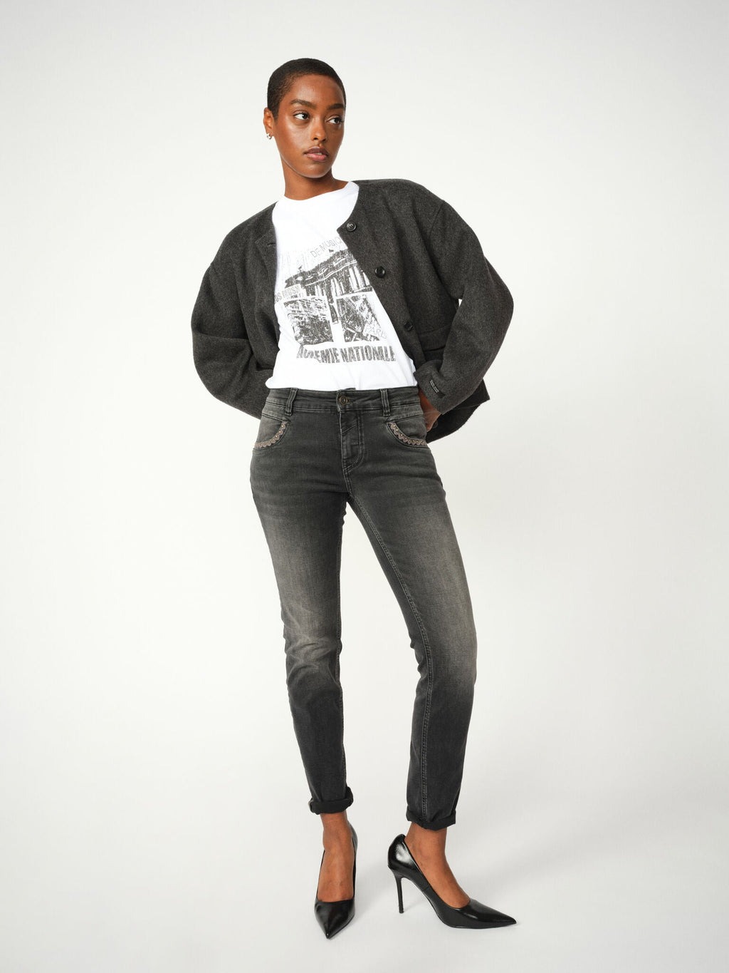 MMNaomi Perla Grigio Jeans - MosMosh
