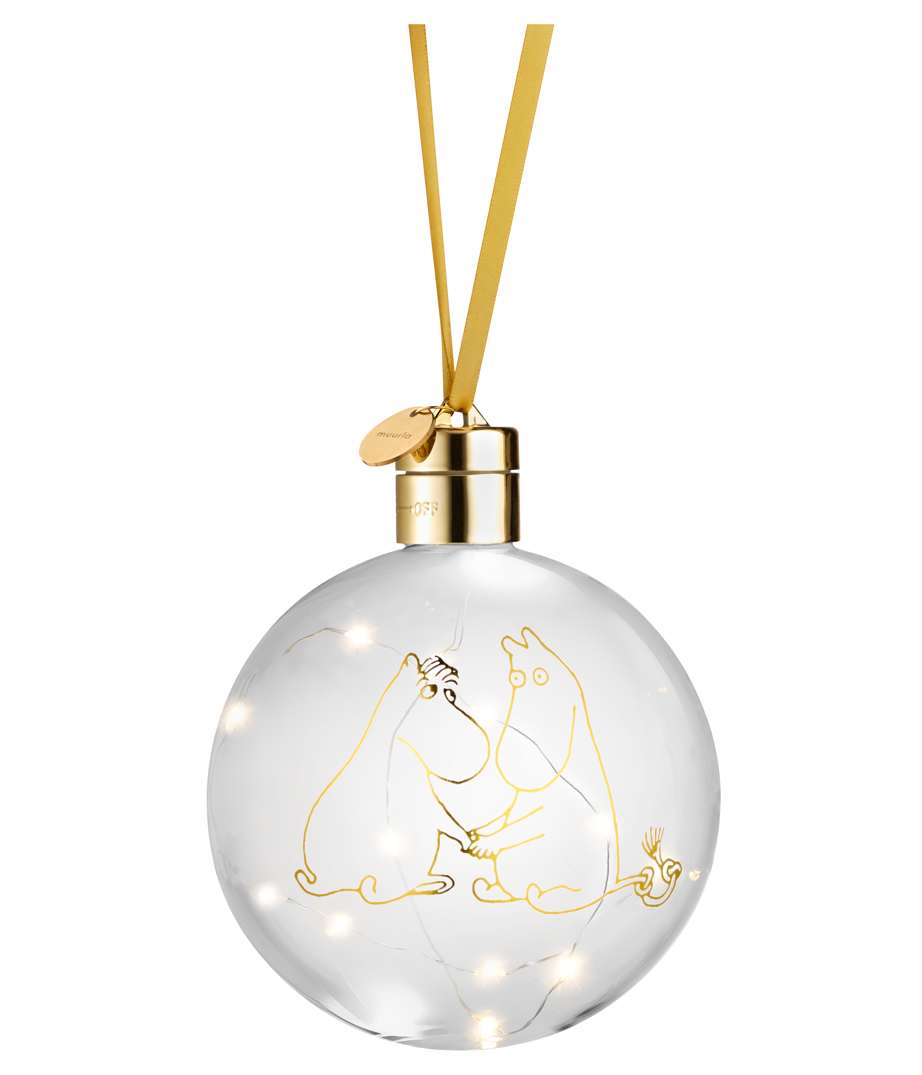 Mumin Dekorationskula med LED lampor - MOOMIN 80 - 2