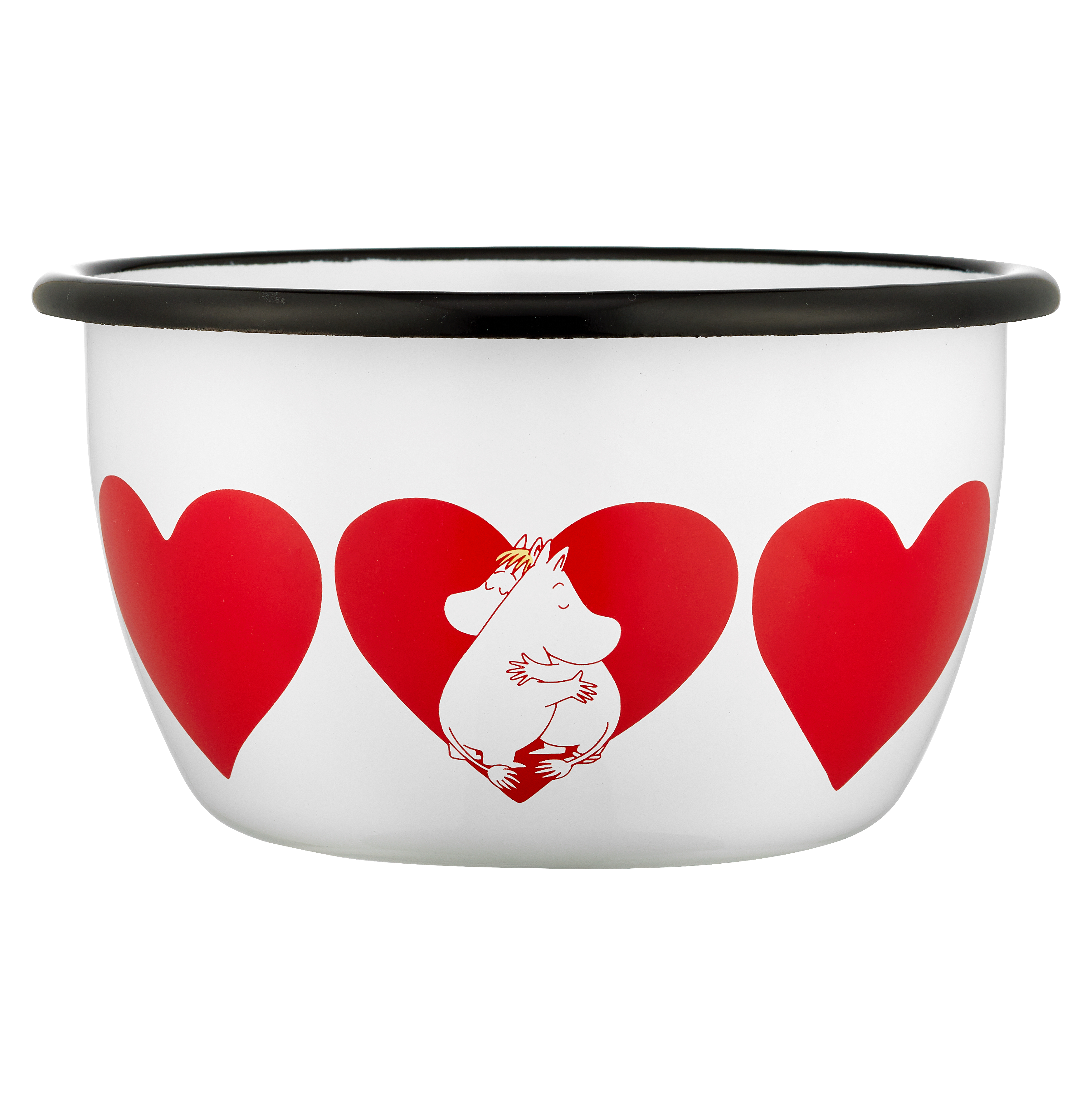 Moomin Enamel Bowl 6 dl - Heart