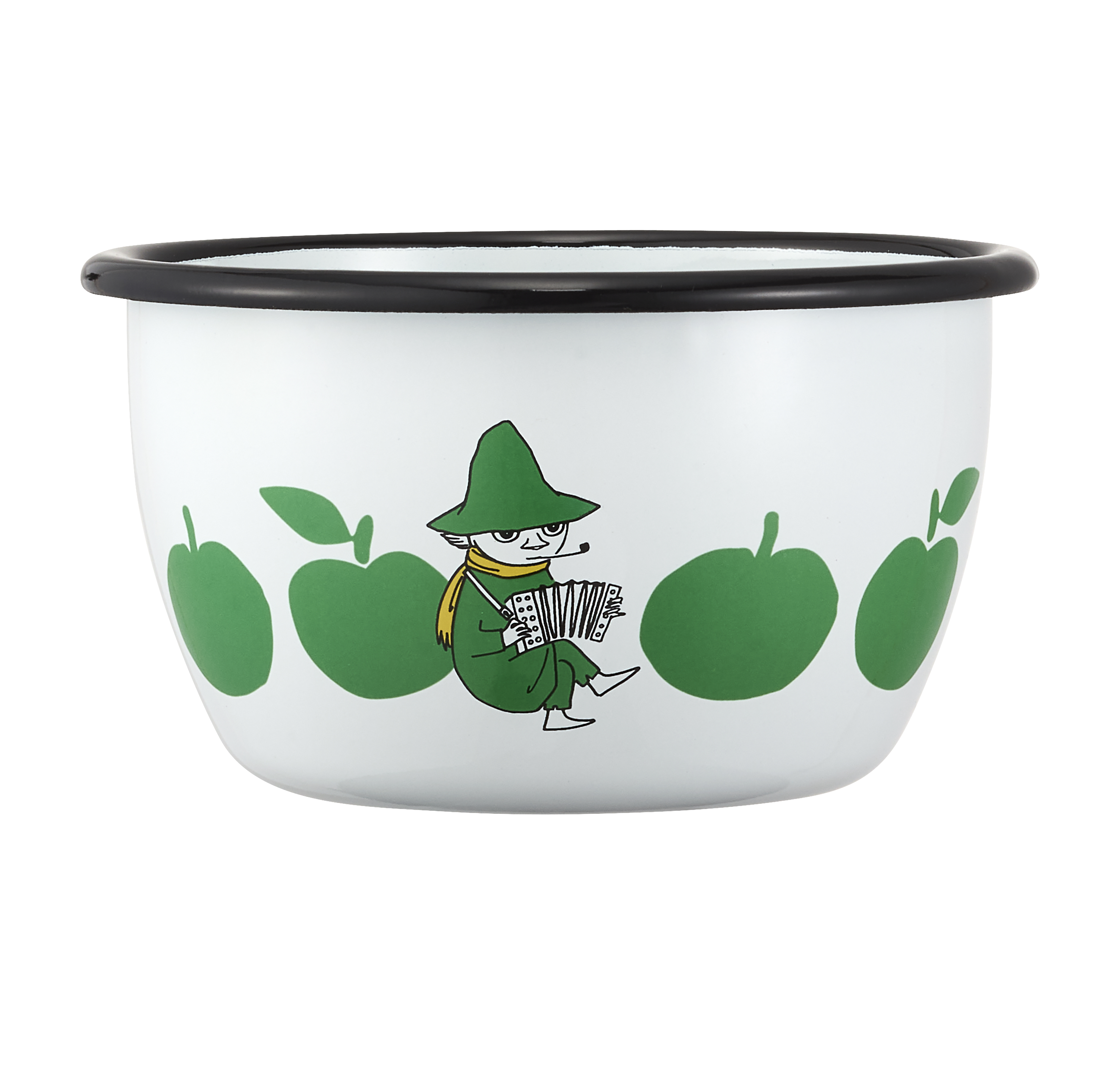 Moomin Enamel Bowl 6 dl - Joyfull Apples