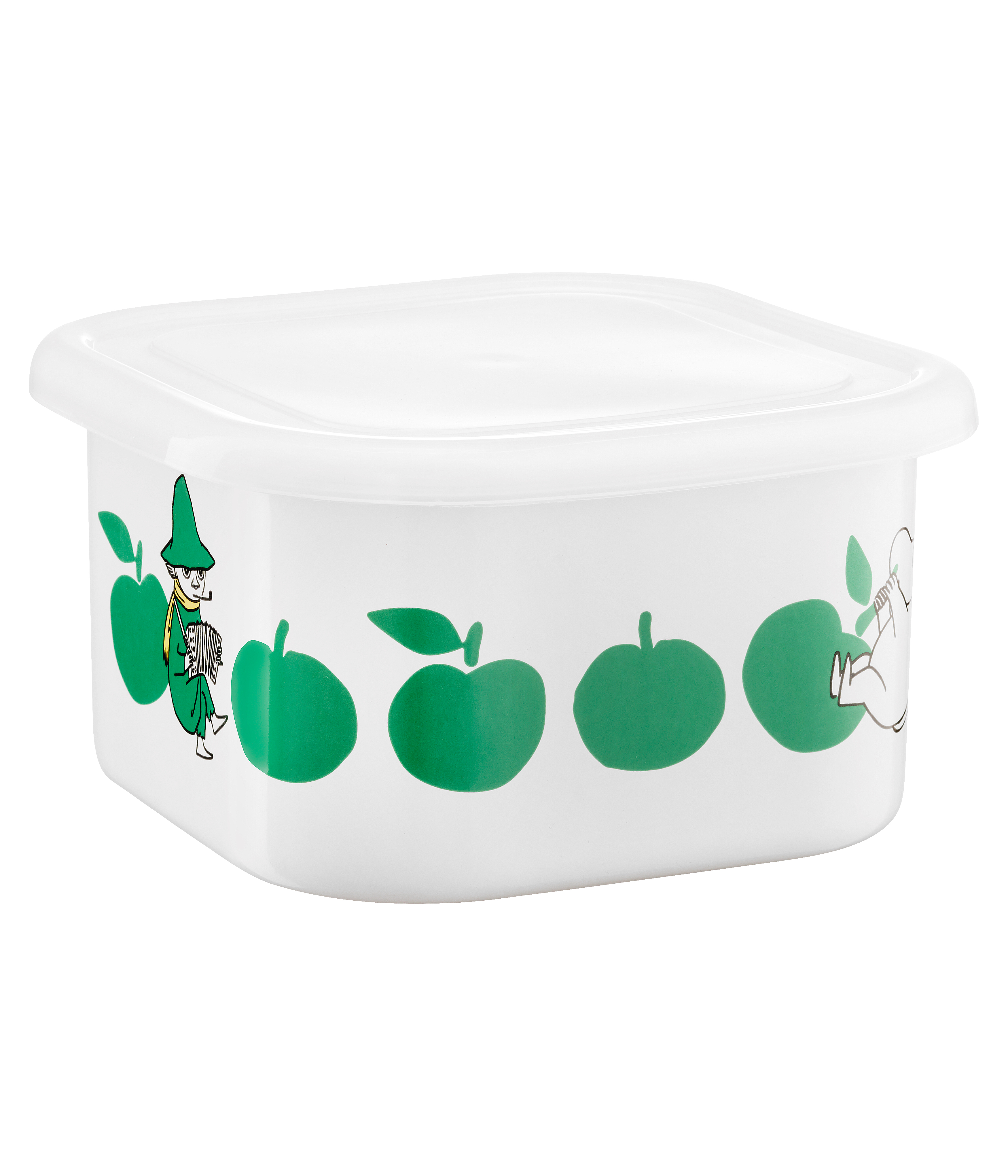 Moomin enamel jar with lid 1.5 L - Joyfull Apples - 4