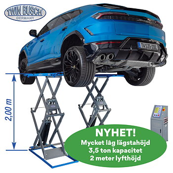 Saxlyft fullhöjd 2 meter 3,5 t (BLÅ)
