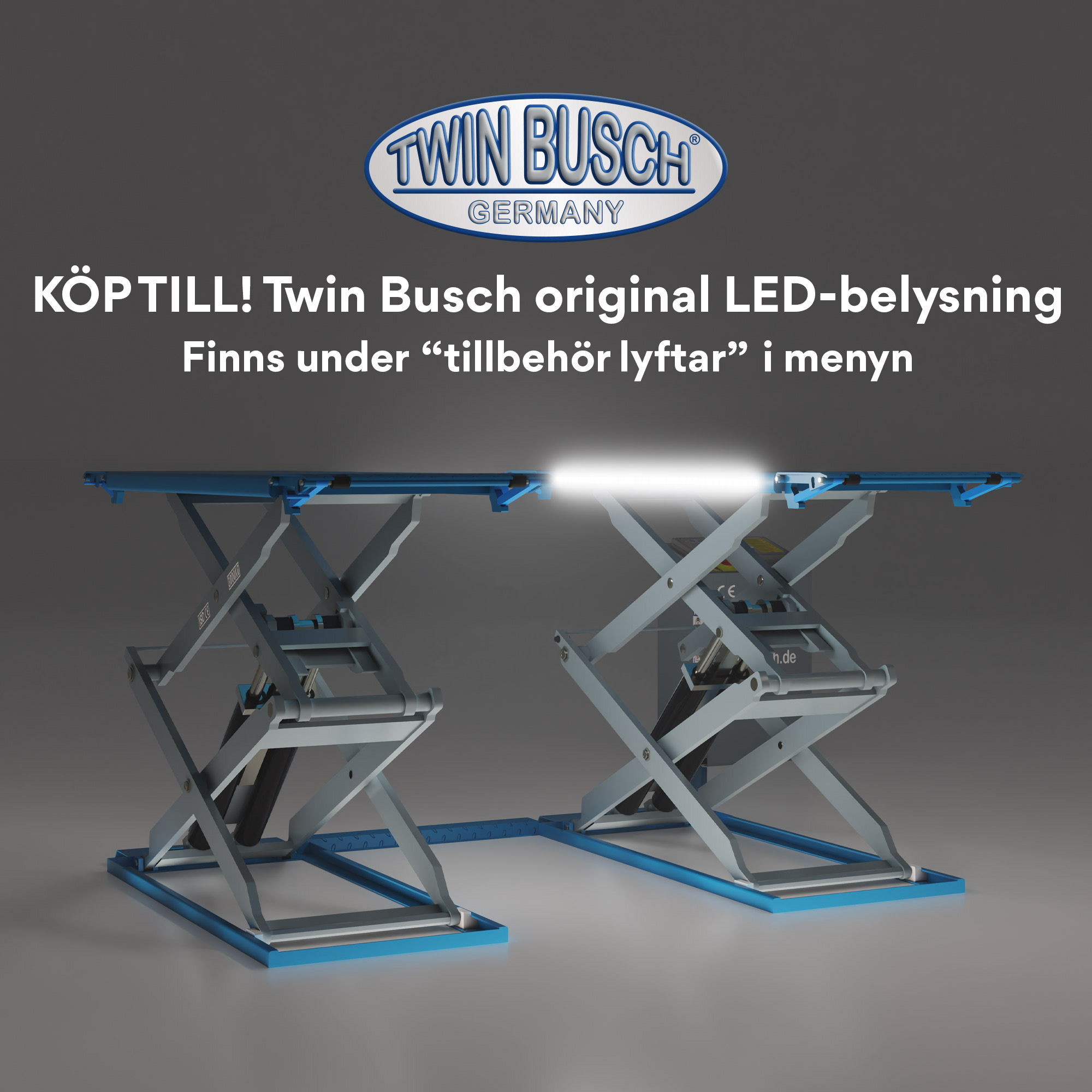 Saxlyft fullhöjd 2 meter 3,5 t (BLÅ) - 2