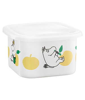 Moomin enamel jar with lid 1 L - Joyfull Apples
