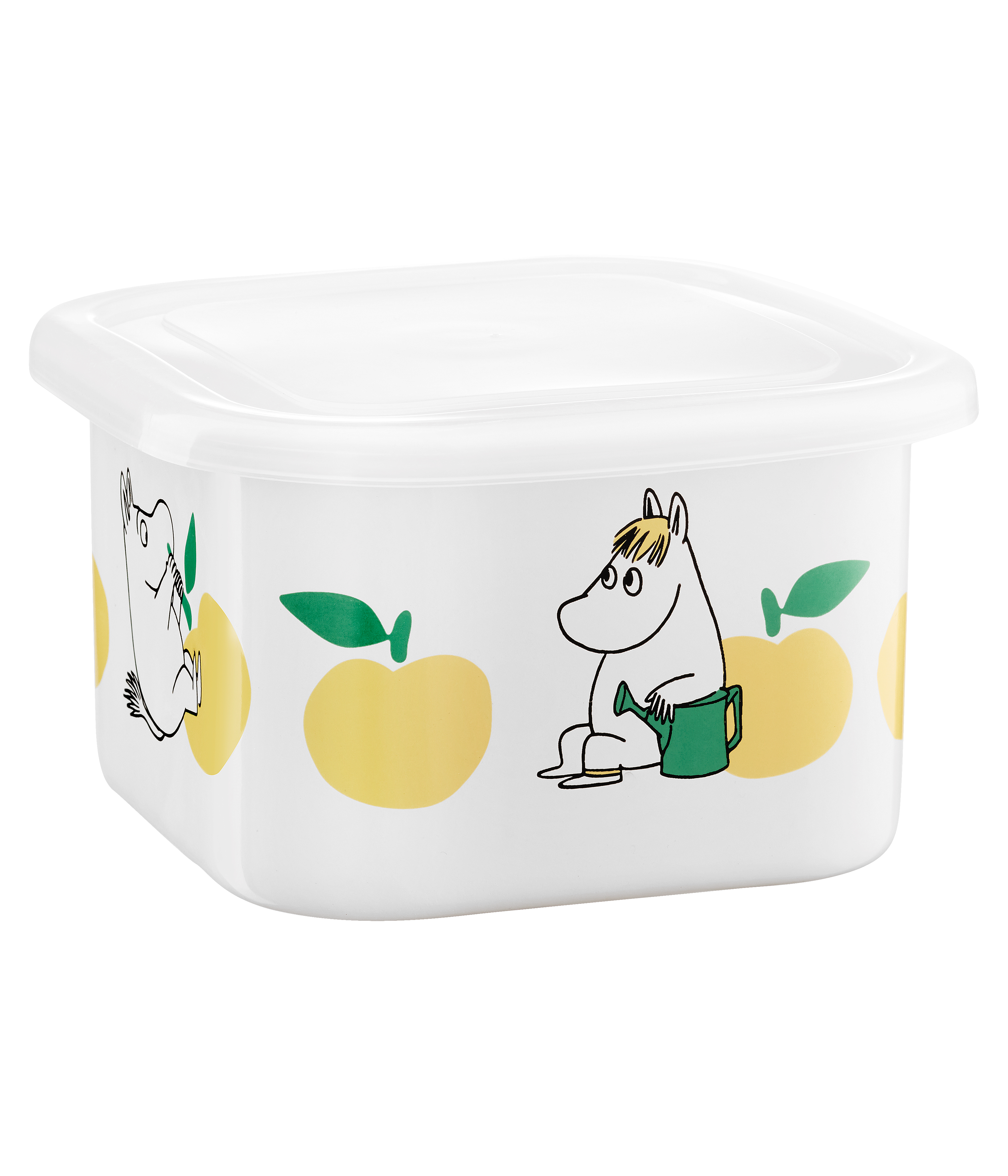 Moomin enamel jar with lid 1 L - Joyfull Apples - 2