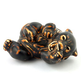 Knud Kyhn (1940s) Bear with Sung Glaze 9 cm #21432 (2)