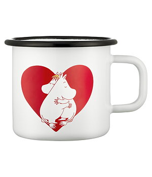 Mumin Emaljmugg 3,7 dl - Hjärta