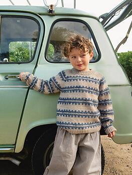 Sandnes Ridge Sweater Junior 2506_02 (20 m st 4)
