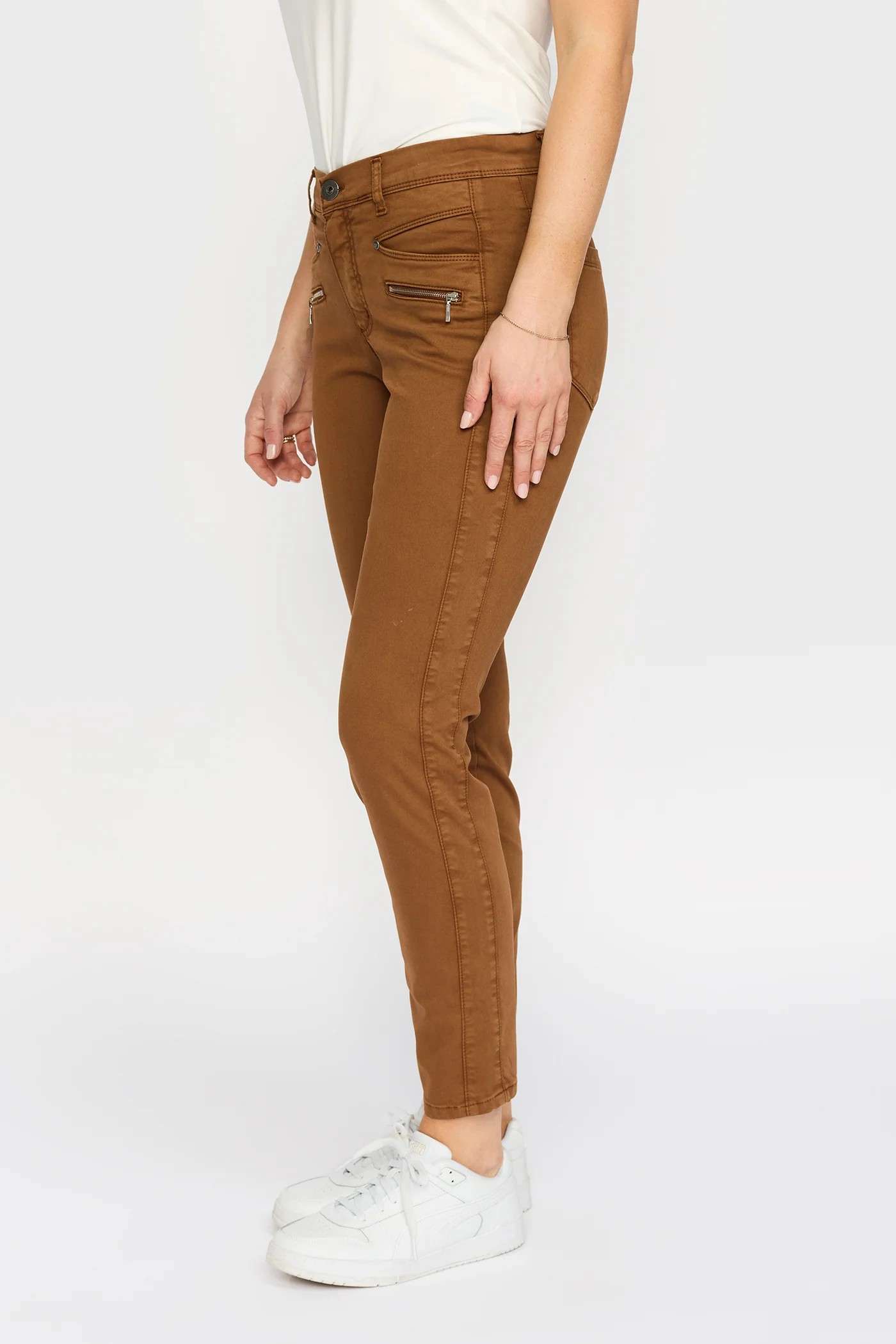 Rany Pants - Dark Cognac - 2-Biz