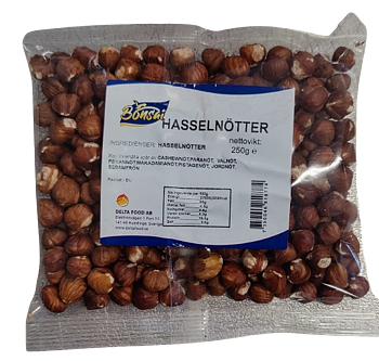 Hasselnötter 250g