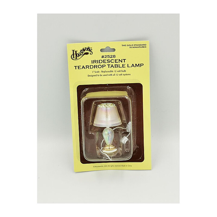 Dukkehus Second Hand Houseworks Bordlampe Glitrende Dråbeformet 2004