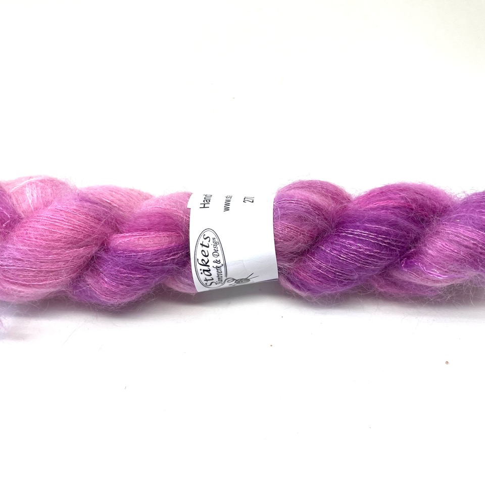 Handfärgad Kidsilk  rosalila - 2