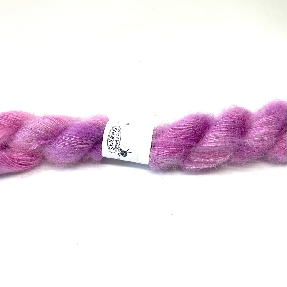 Handfärgad Kidsilk  rosalila - 3