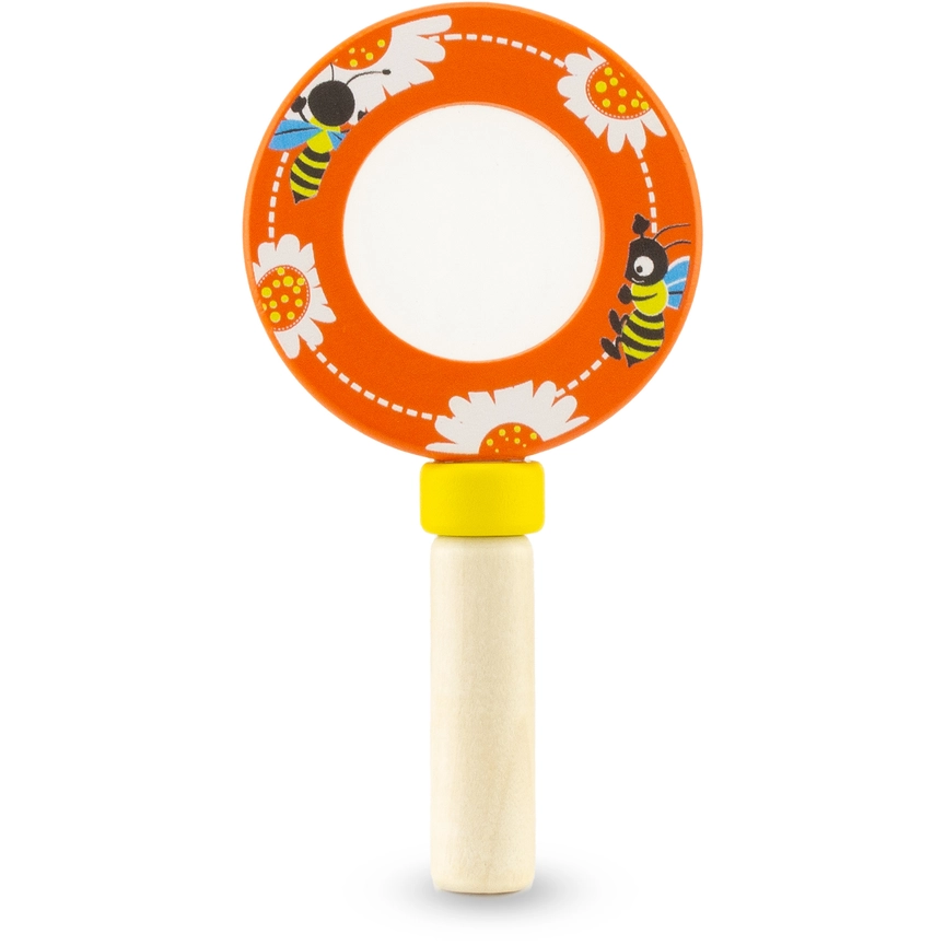 Förstoringsglas i trä från Ulysse Couleurs d'Enfance - orange bi 