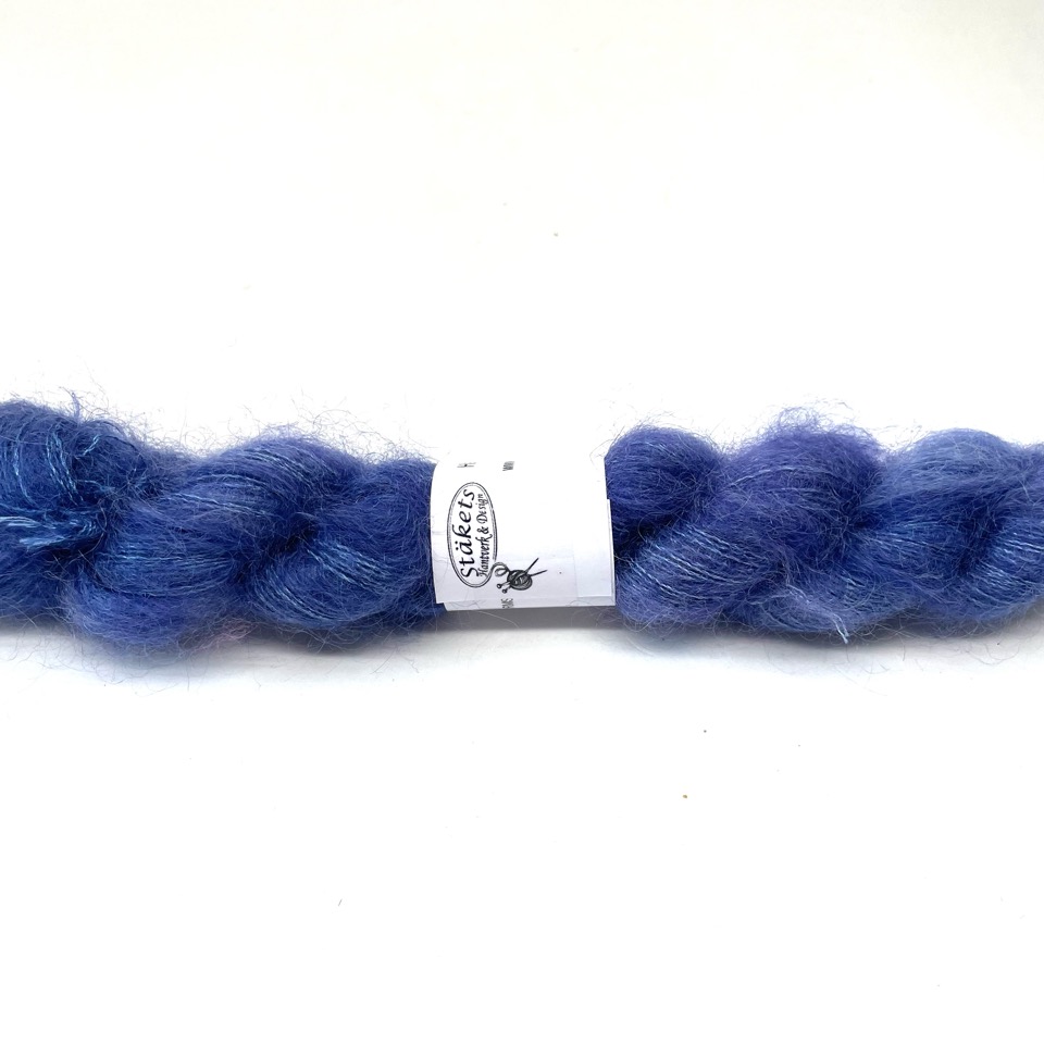 Handfärgad Kidsilk  blå - 3