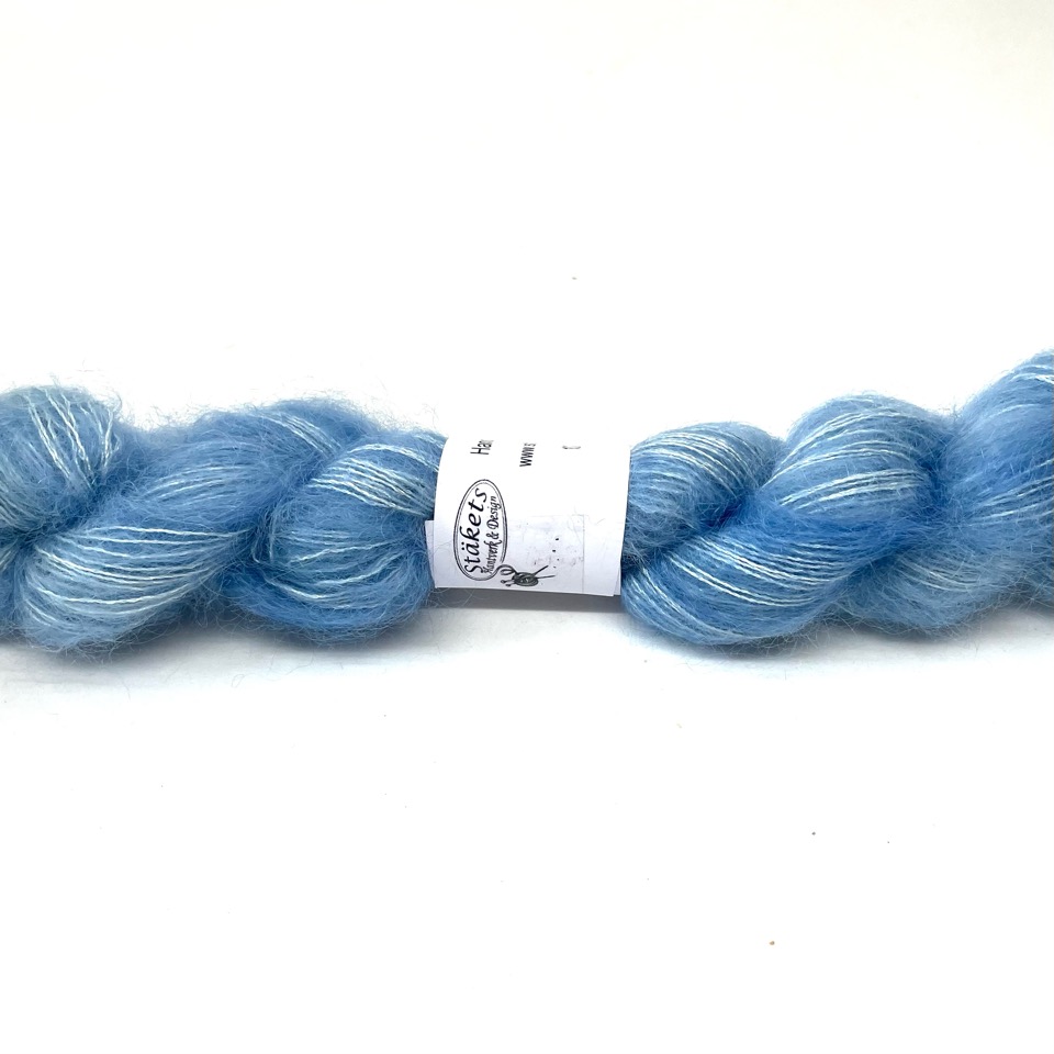 Hand-dyed Kidsilk blue - 3