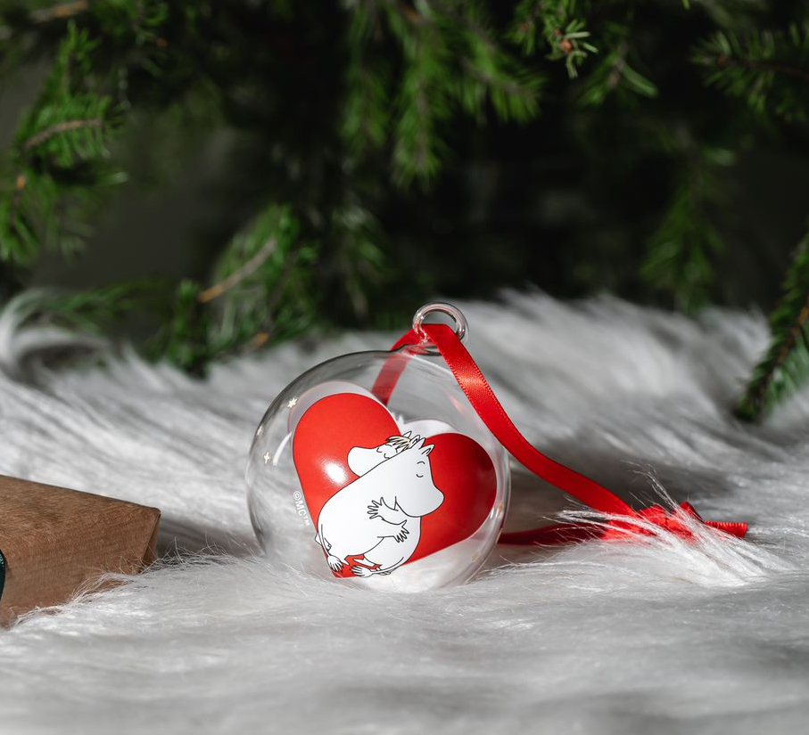 Mumin Julgranskula 7 cm - Heart - 2