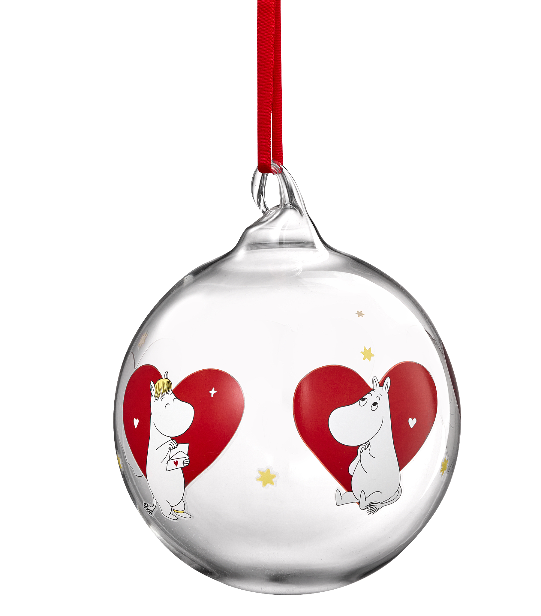 Moomin Christmas Tree Ball 9 cm - Heart - 3