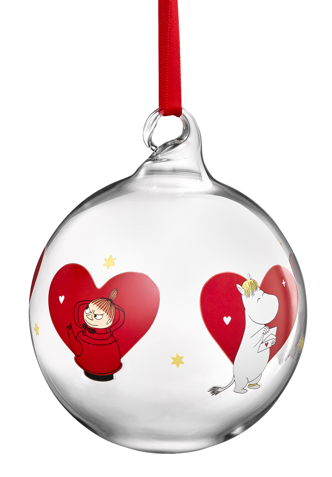 Moomin Christmas Tree Ball 9 cm - Heart - 2