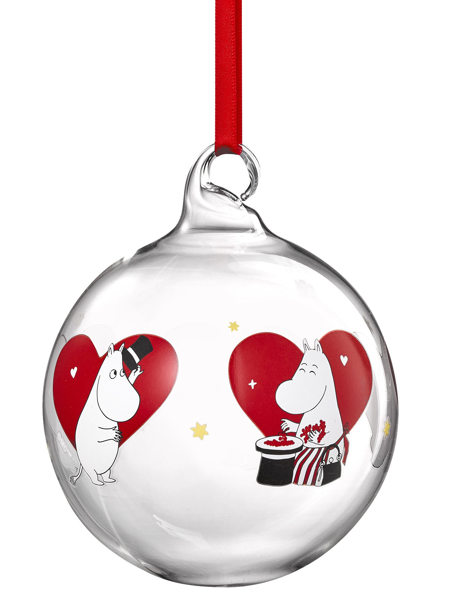 Moomin Christmas Tree Ball 9 cm - Heart