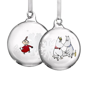 Moomin Christmas tree ball 7 cm - Snowflake