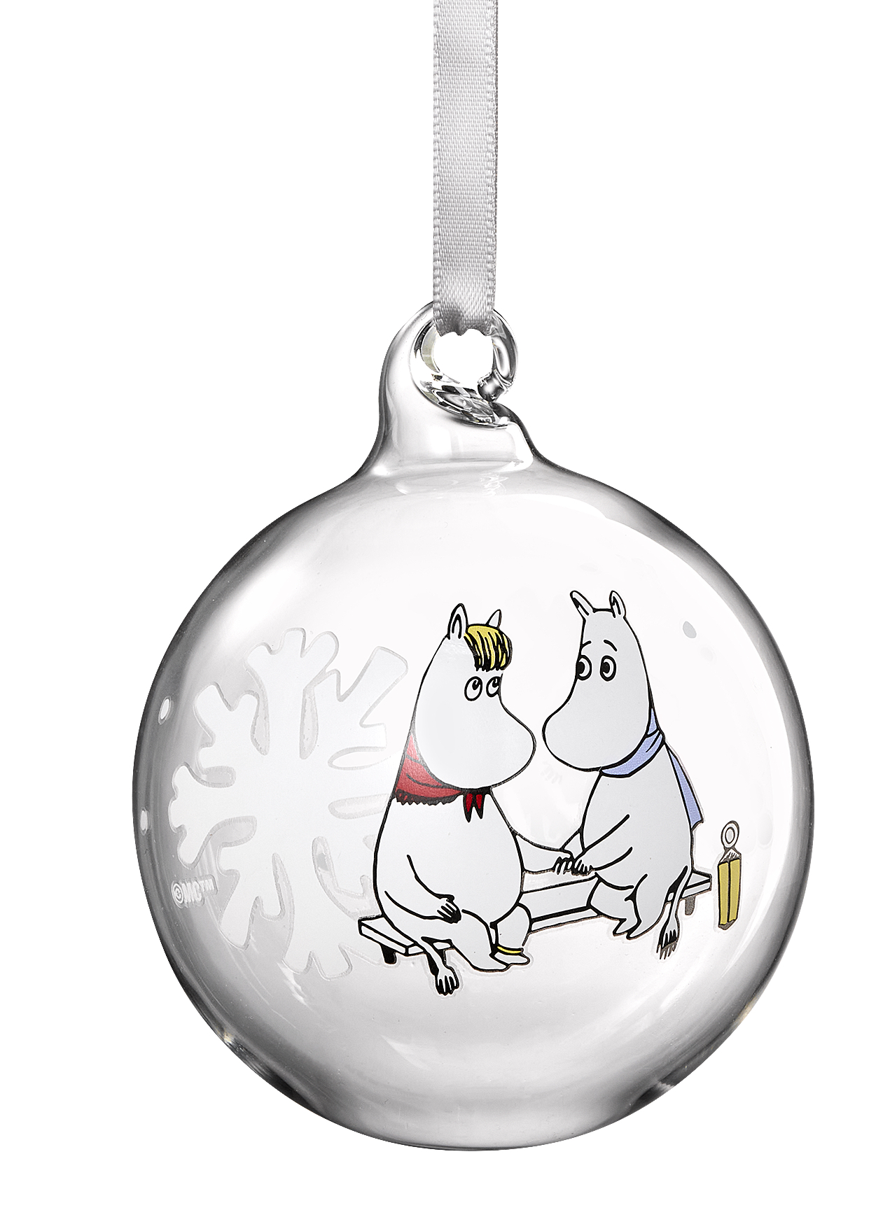 Mumin Julgranskula 7 cm - Snowflake - 2