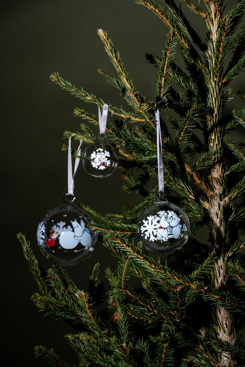 Mumin Julgranskula 7 cm - Snowflake - 4