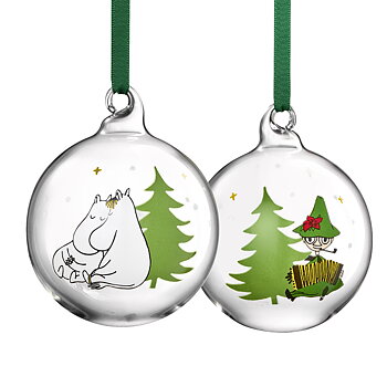 Moomin Christmas tree ball 7 cm - Spruce