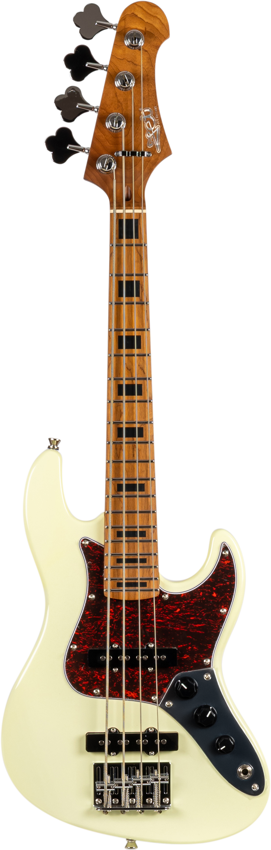 Jet Guitars JB-300 Travel Bass Olympic White "Minibas"