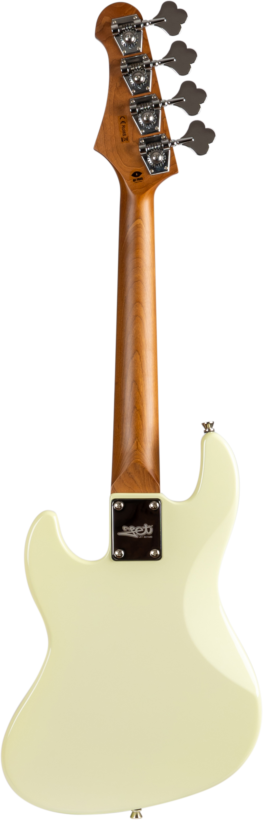 Jet Guitars JB-300 Travel Bass Olympic White "Minibas" - 2