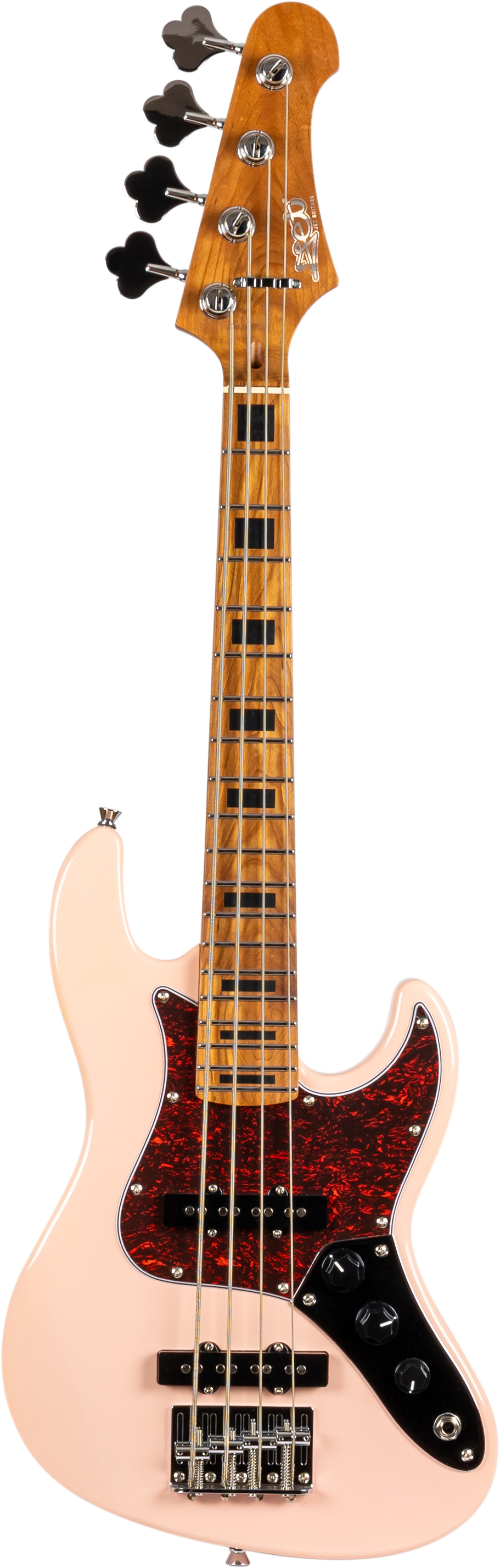 Jet Guitars JB-300 Travel Bass Shell Pink "Minibas"