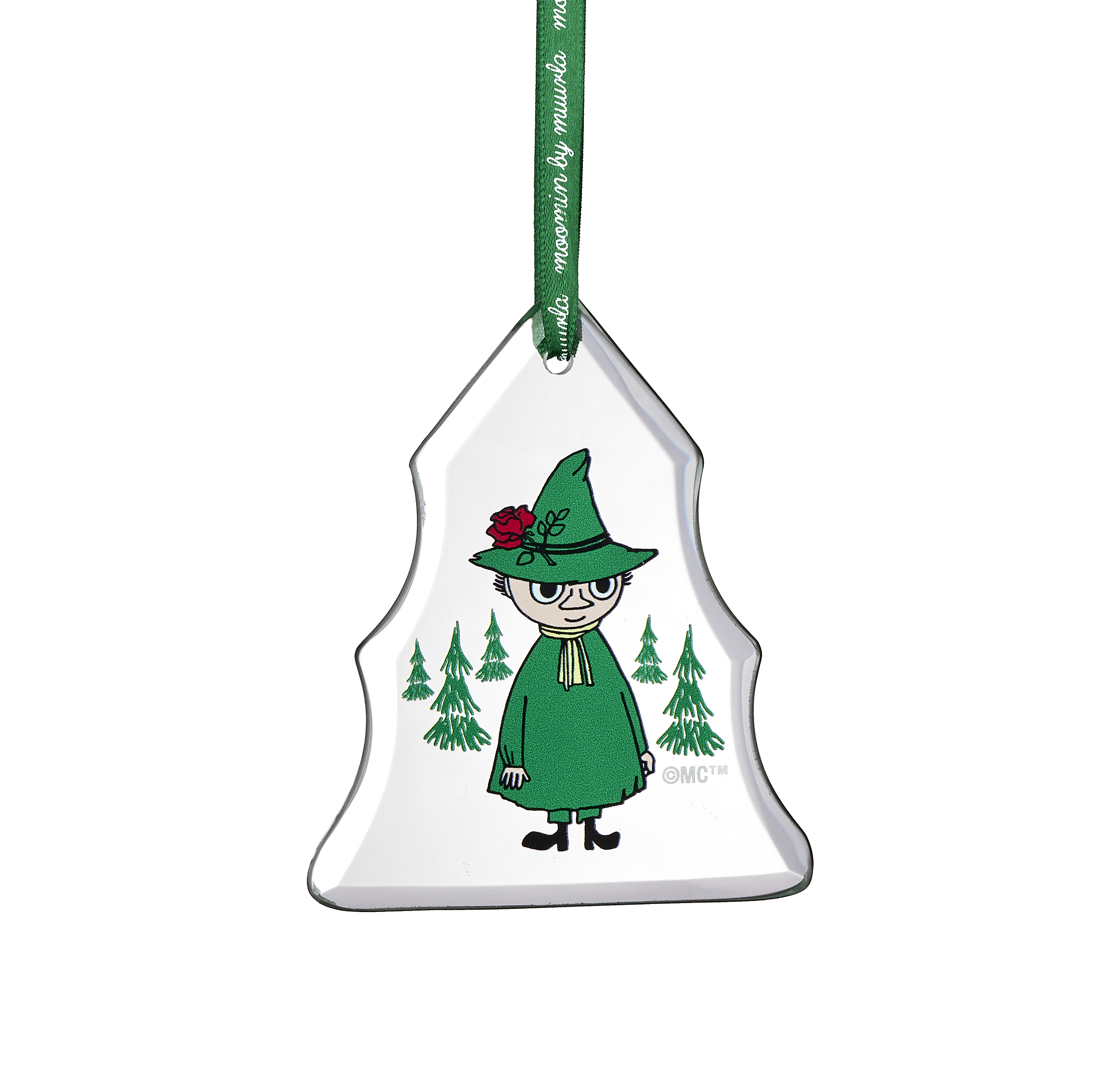Mumin Hängande Juldekoration i glas - Snusmumriken - 2