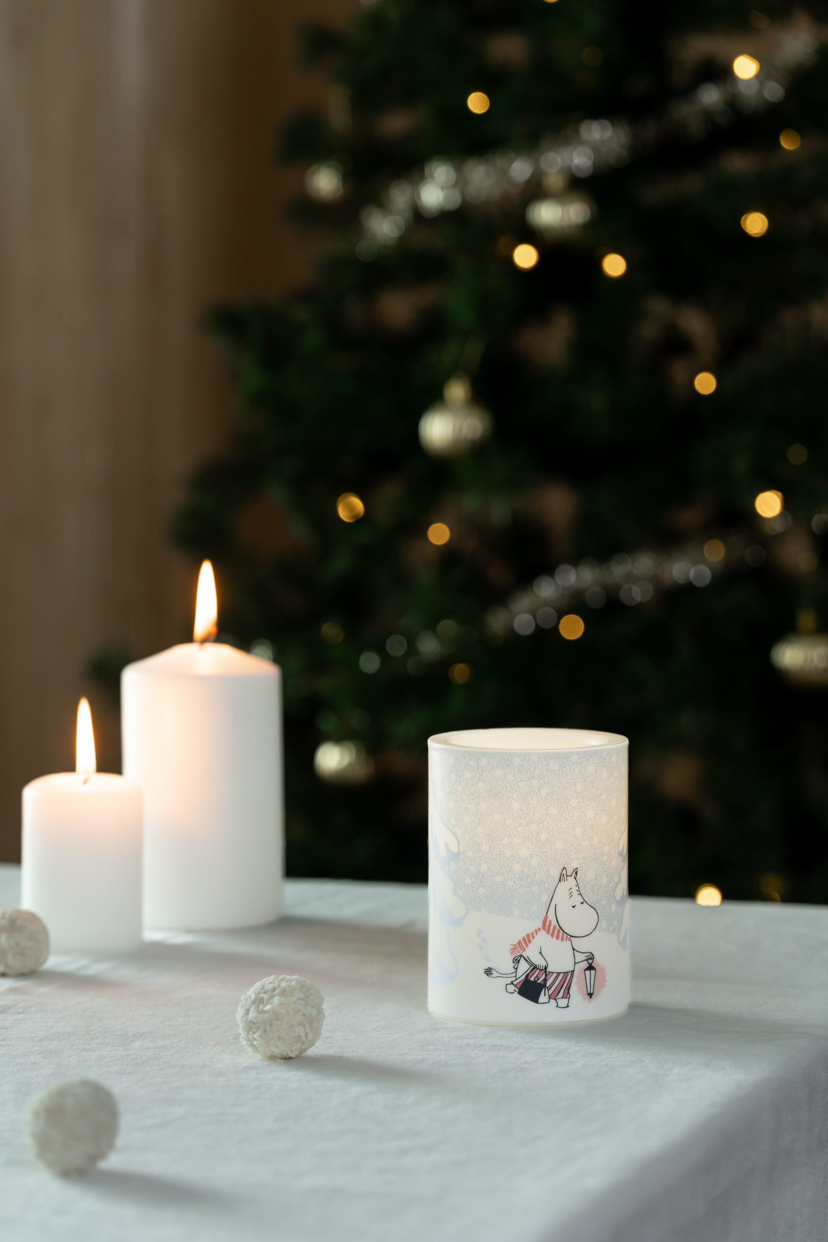 Mumin LED Ljus 10 cm - Let it snow - 2