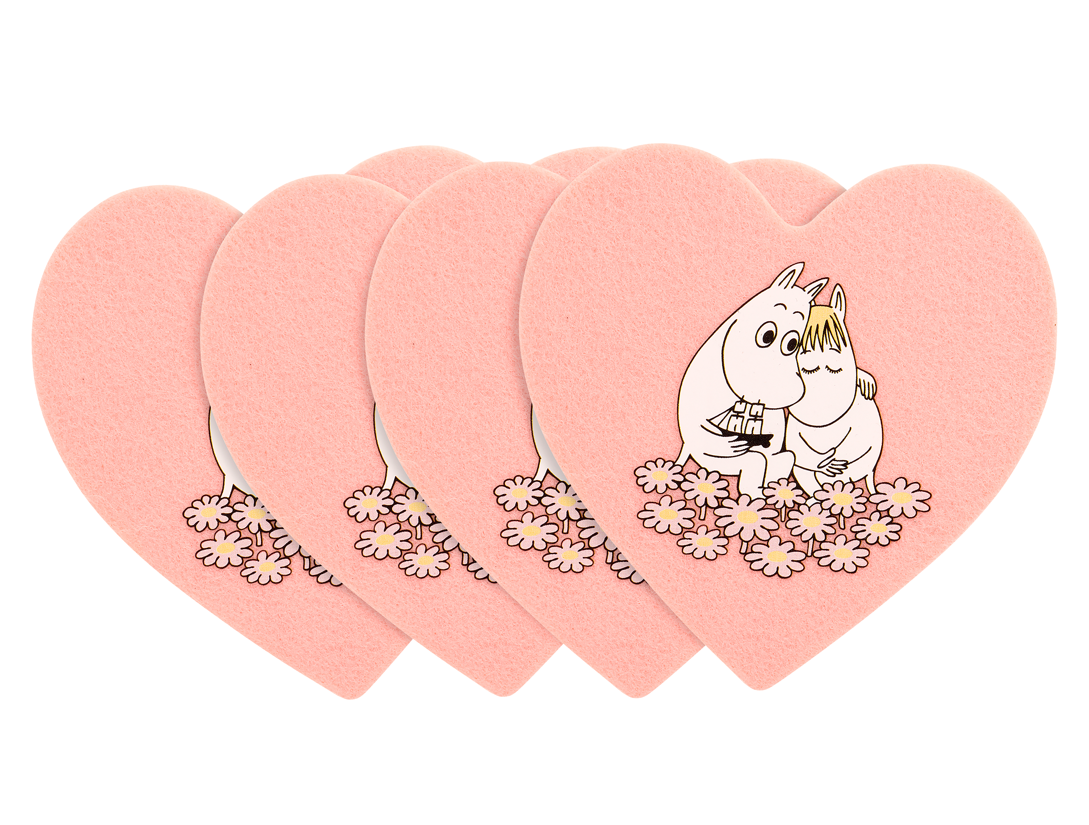 Mumin Glasunderlägg 4-Pack - Together