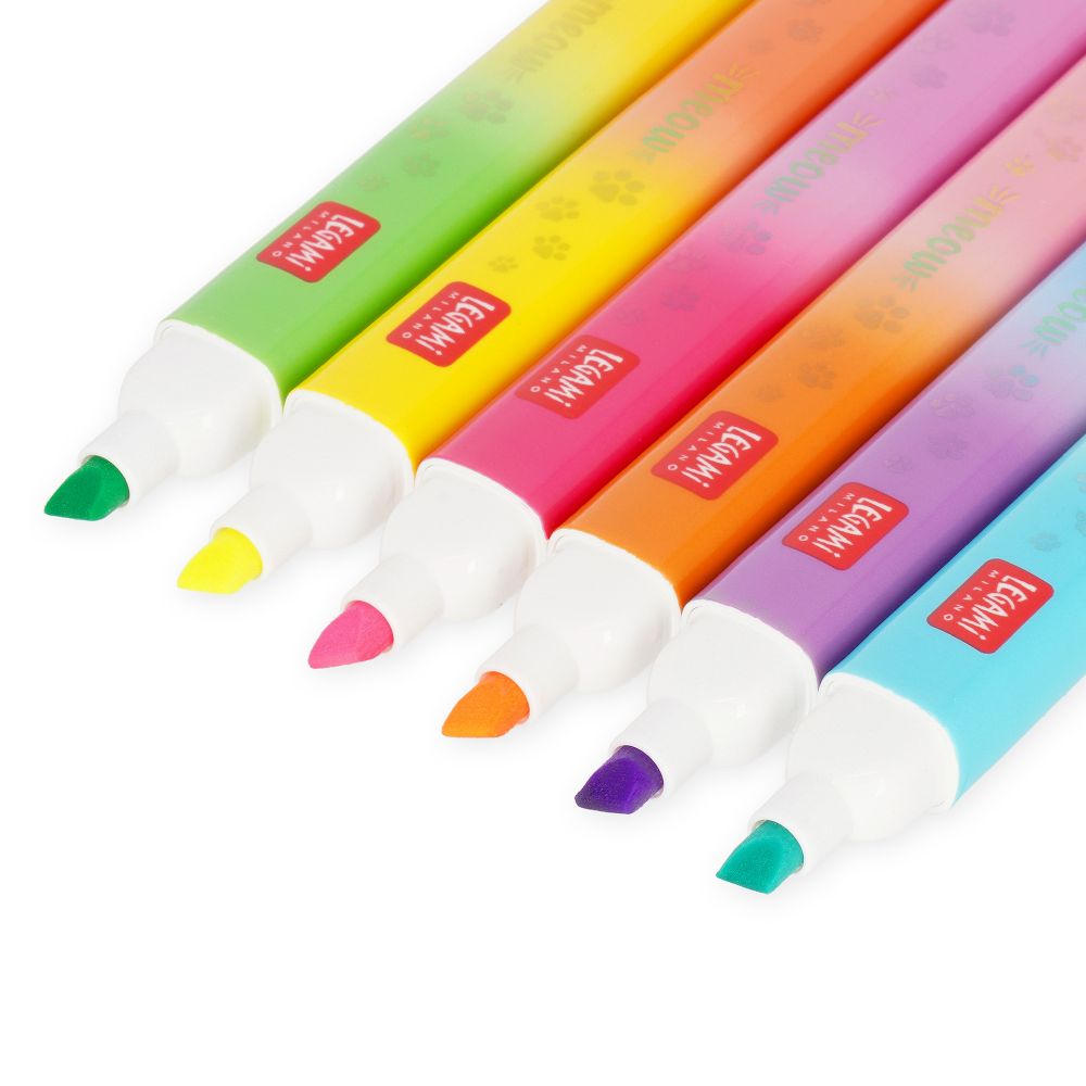 Meow Highlighters, set med 6 highlighters (12 färger) - 4