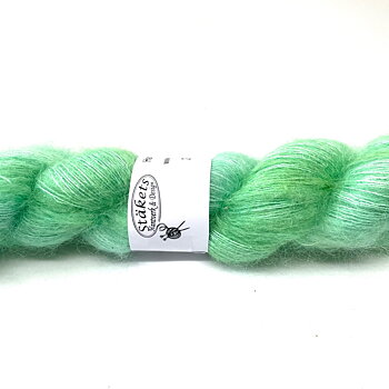 Handfärgad Kidsilk  ljusgrön