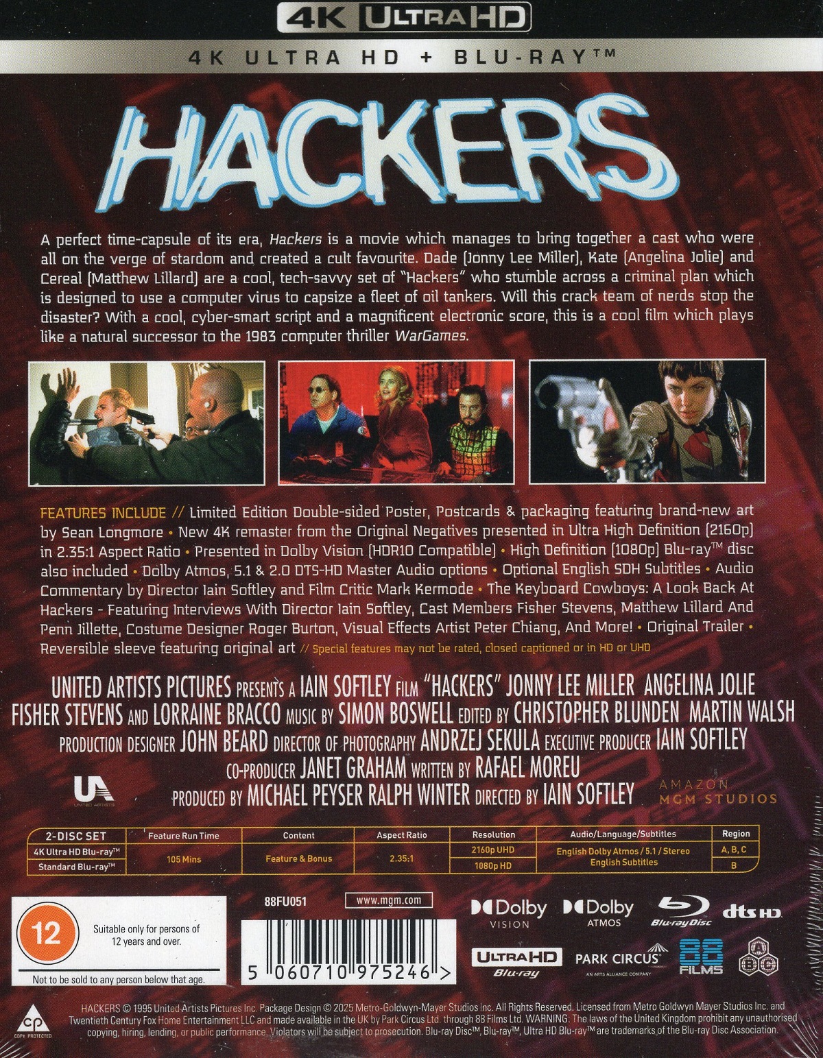 Hackers (Deluxe Limited Edition) (ej svensk text) (4K Ultra HD + Blu-ray) - 2