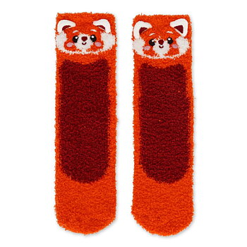 It´s a match, non slip socks, Red Panda (vuxen)