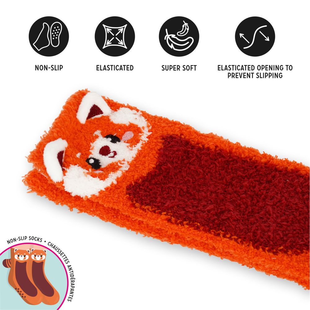 It´s a match, non slip socks, Red Panda (børn) - 3