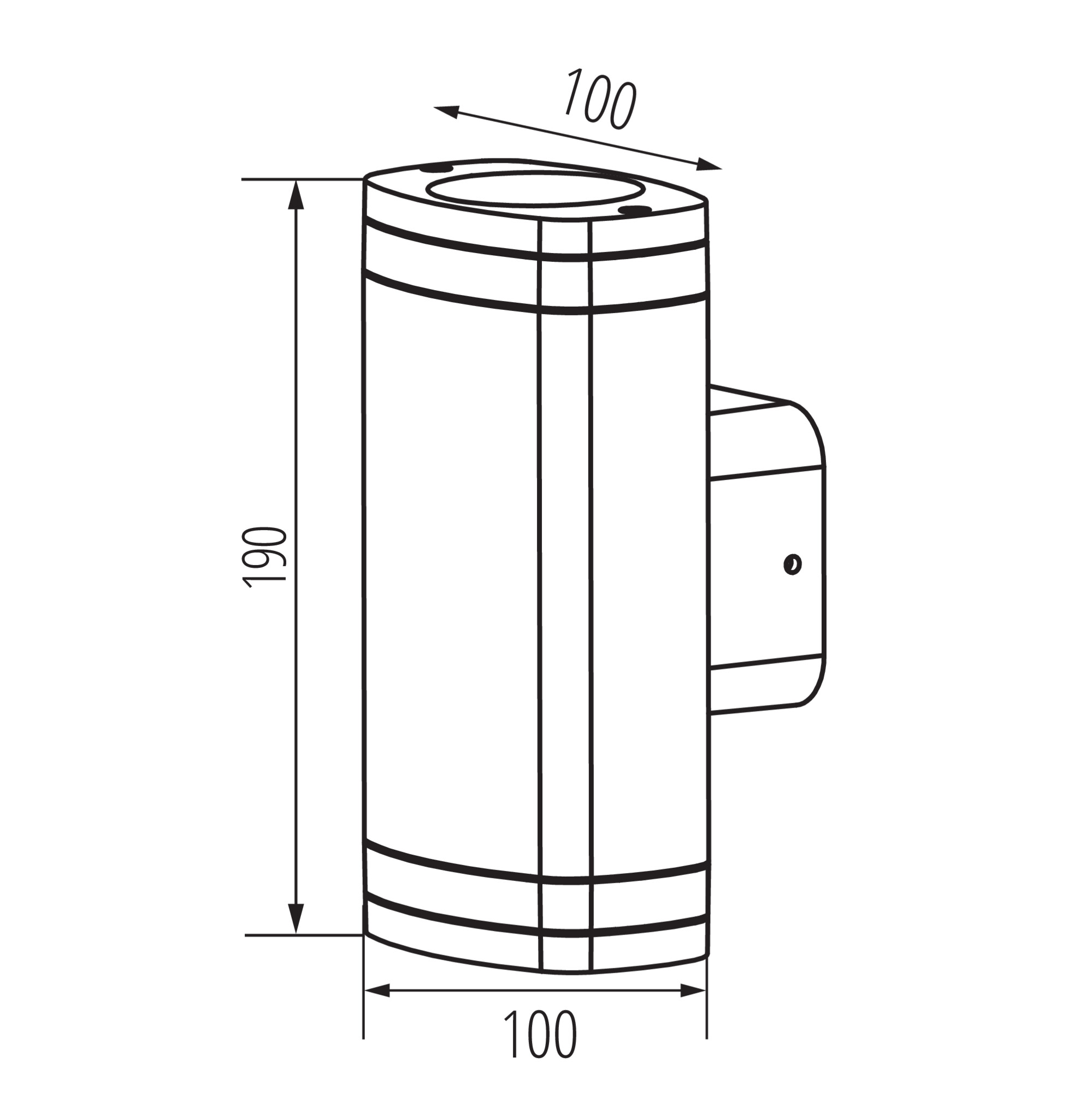 KANLUX Fasadarmatur ZEVI glas Upp/Nerljus - 5