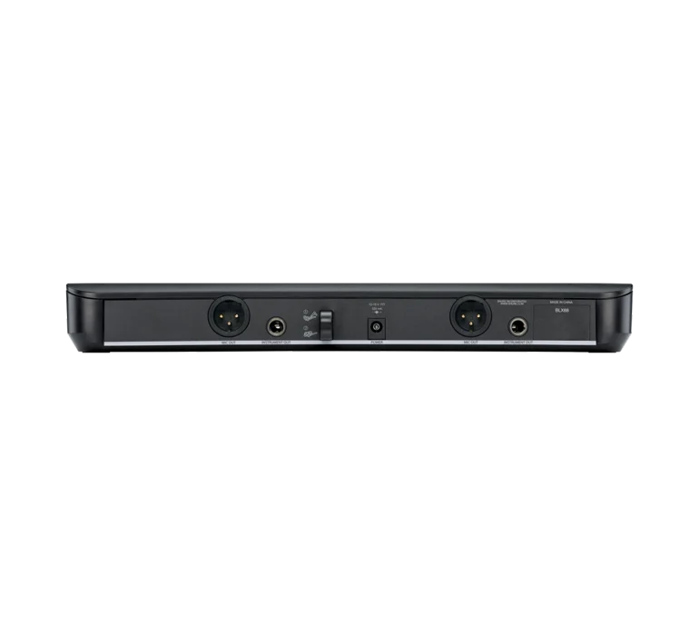 Shure BLX288-SM58 dual receiver med 2x PG58 / SM58 (S8 -823-832MHz or K3E - 606-630Mhz)) - 8