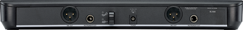 Shure BLX288-SM58 dual receiver med 2x PG58 / SM58 (S8 -823-832MHz or K3E - 606-630Mhz)) - 5