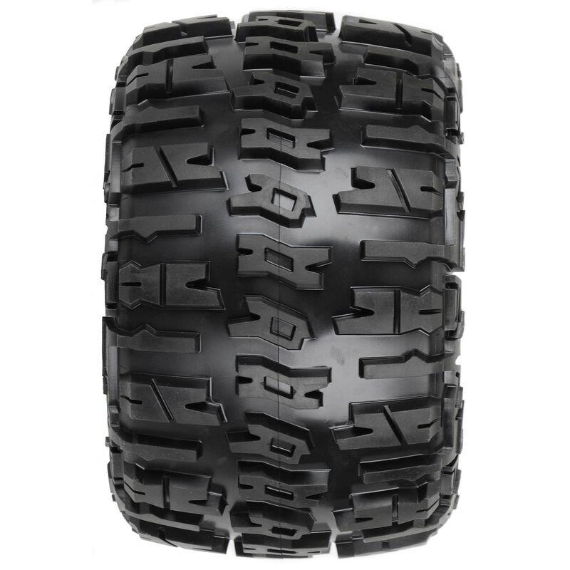 Pro-Line 1/8 Trencher X F/R 3.8inch MT Tires Mounted 17mm Black Raid (2) - 2