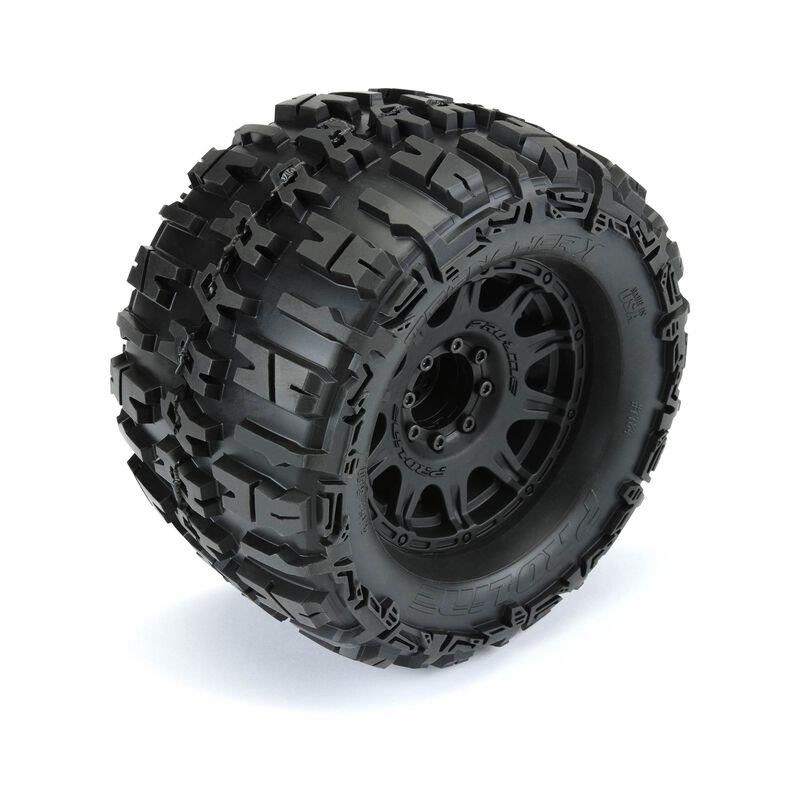 Pro-Line 1/8 Trencher X F/R 3.8inch MT Tires Mounted 17mm Black Raid (2) - 4
