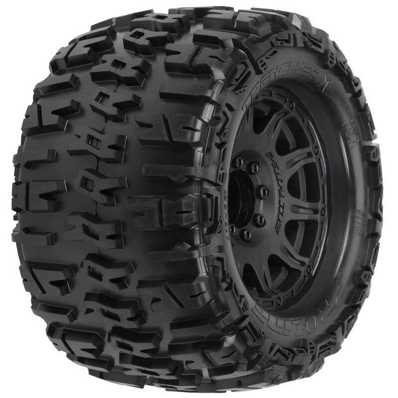 Pro-Line 1/8 Trencher X F/R 3.8inch MT Tires Mounted 17mm Black Raid (2)