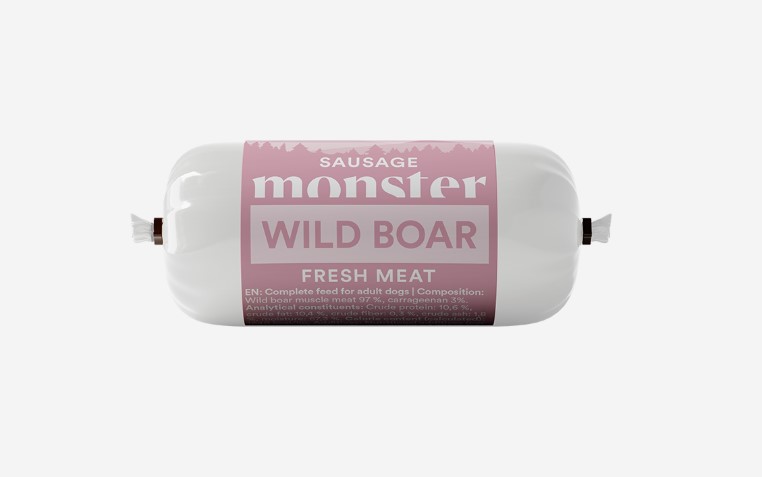 Monster Dog Sausage Wild Boar, 80g