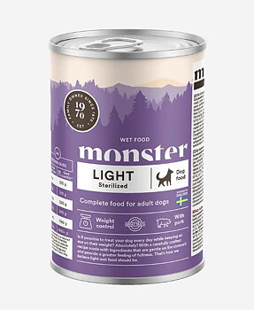 Monster Dog Adult våtfoder, Light 400g