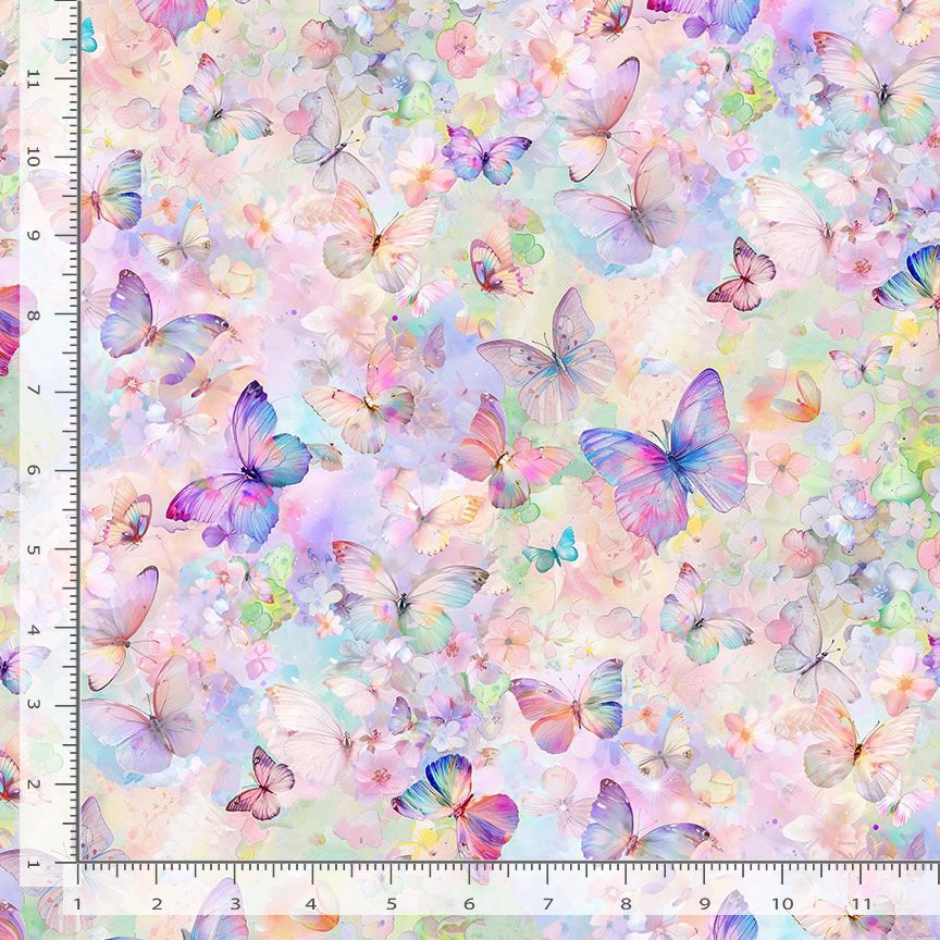 Flutter - Butterflies on floral